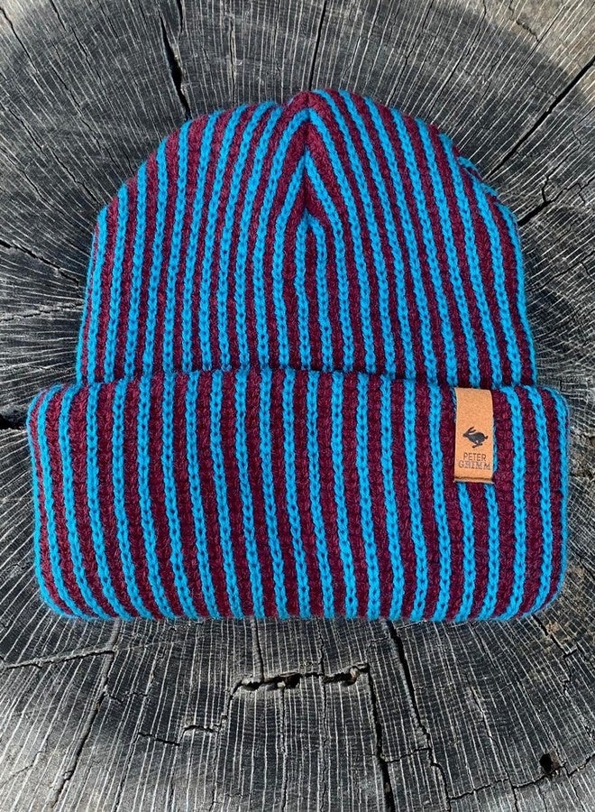 Peter Grimm Frontside Cuffed Acrylic Knit Beanie Cap Hat, Unisex (Blue) - Image 2